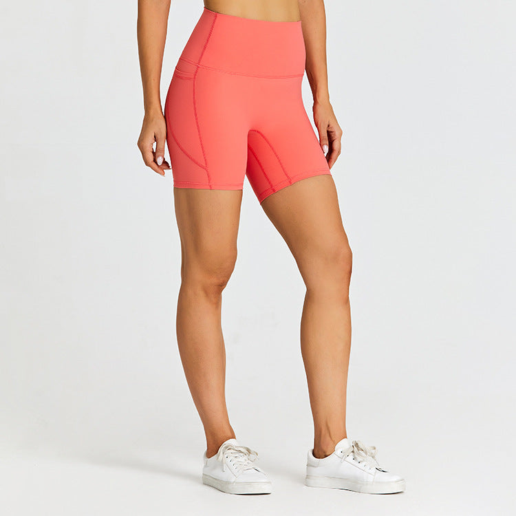 High Rise Elastic Pocket Shorts