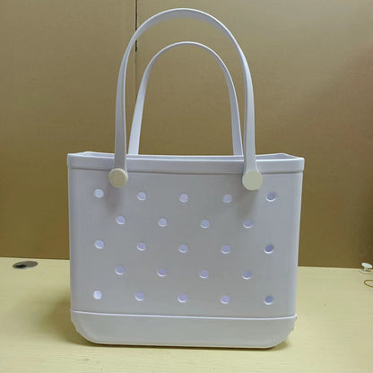 Solid Color EVA Beach Tote