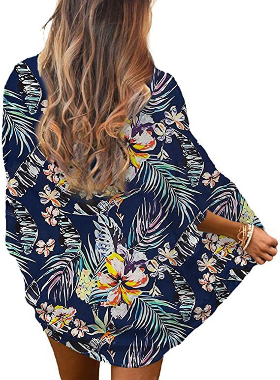 Printed Beach Shawl Blouse