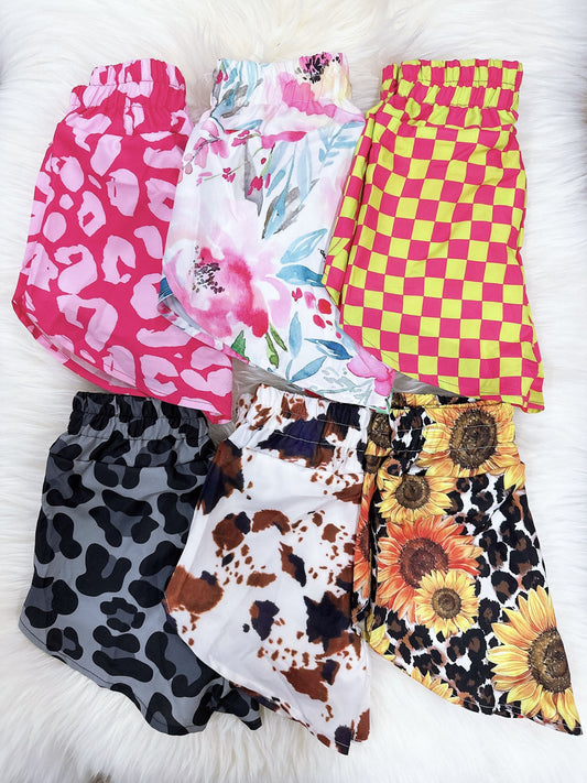 Kid's Printed Shorts (lined) - 6 Colors