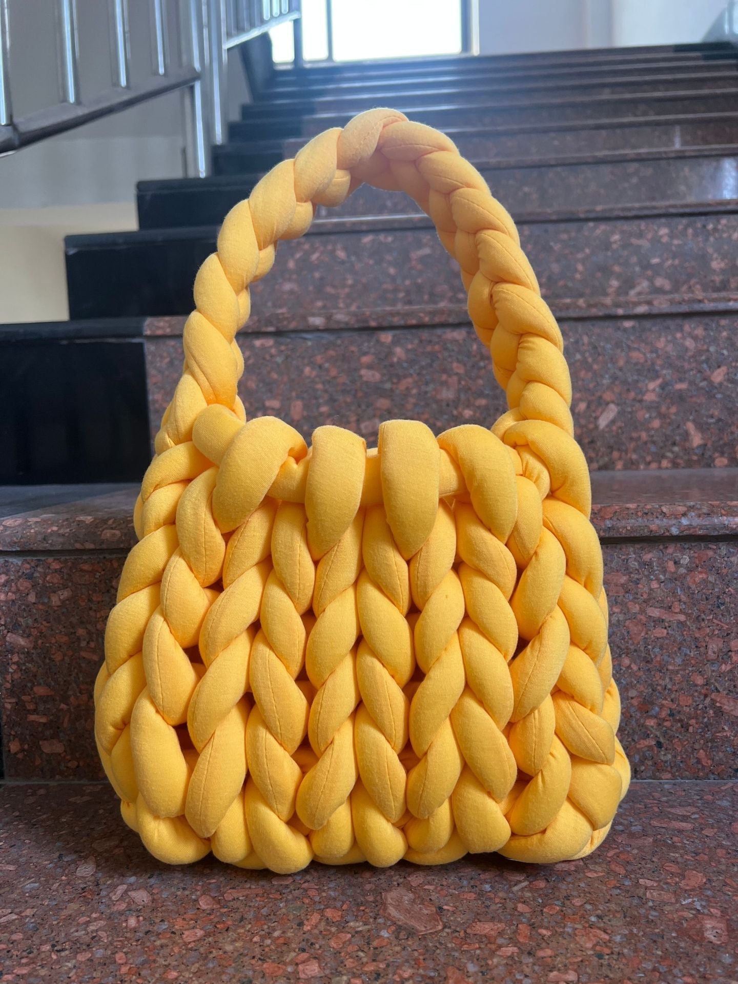 Woven Large Single Shoulder Bag