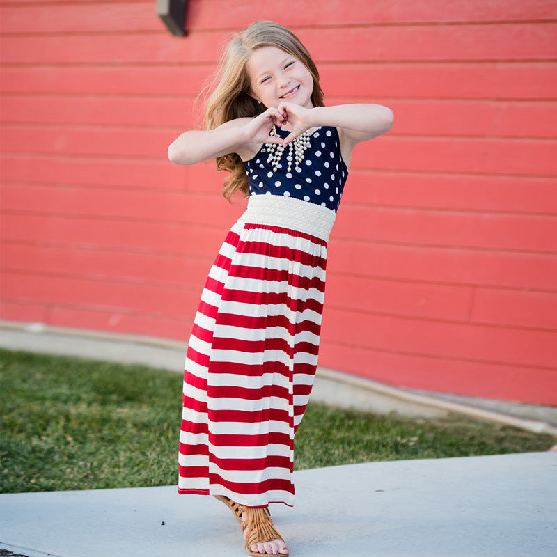 Flag Parent-child Dress