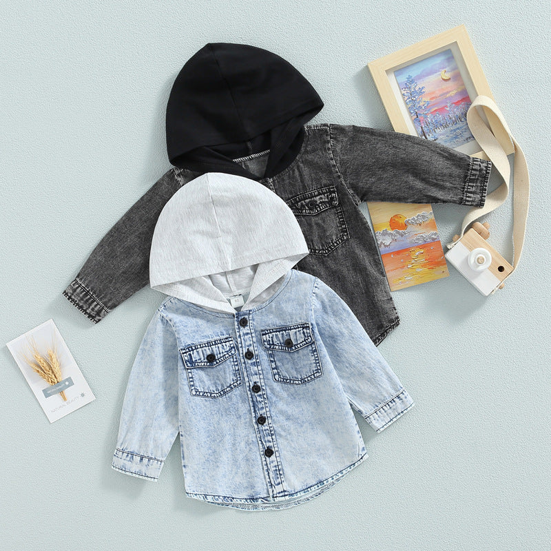 Children's Denim Hooded Jacket