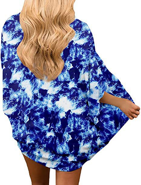 Printed Beach Shawl Blouse