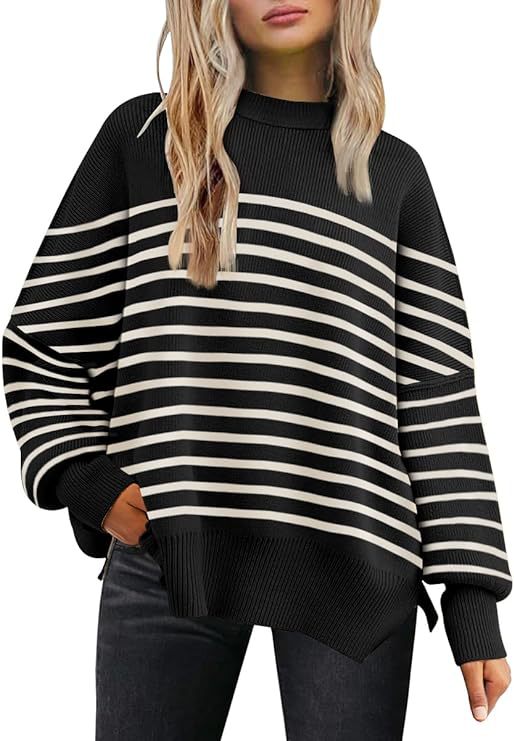 Crew Neck Batwing Sweater