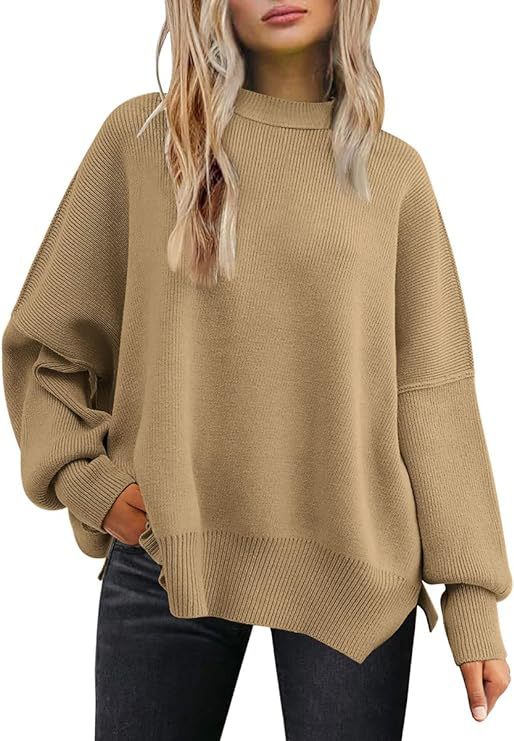 Crew Neck Batwing Sweater