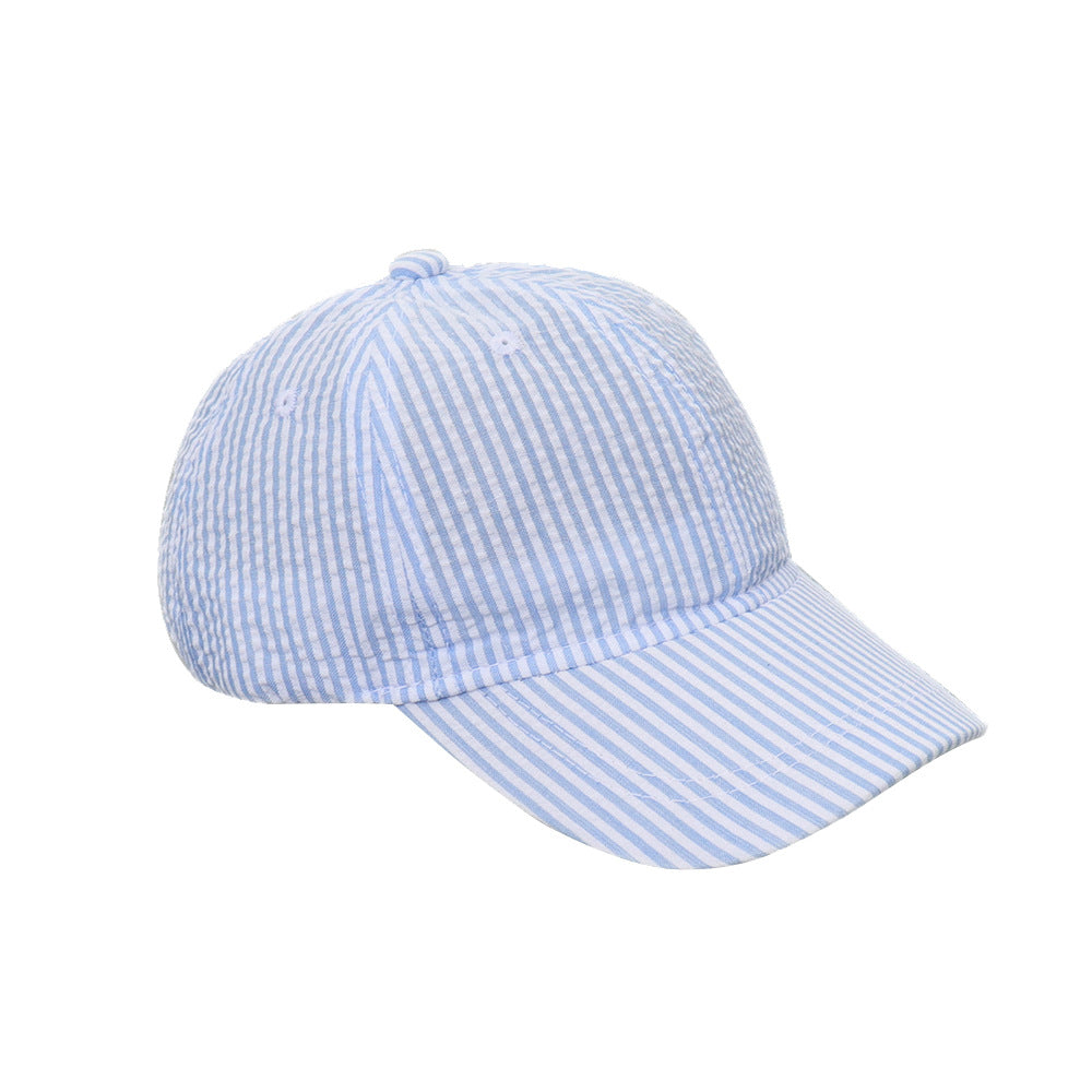 Lightweight Strip Pattern Hat for Kids