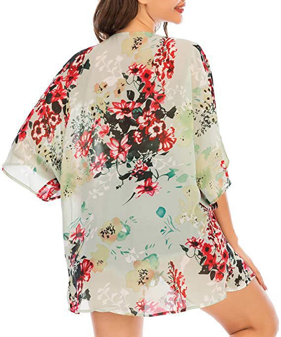 Printed Beach Shawl Blouse