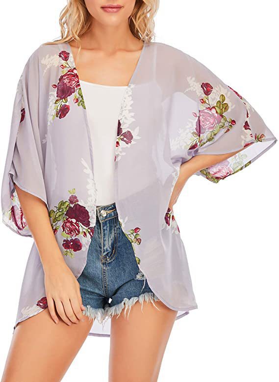 Printed Beach Shawl Blouse