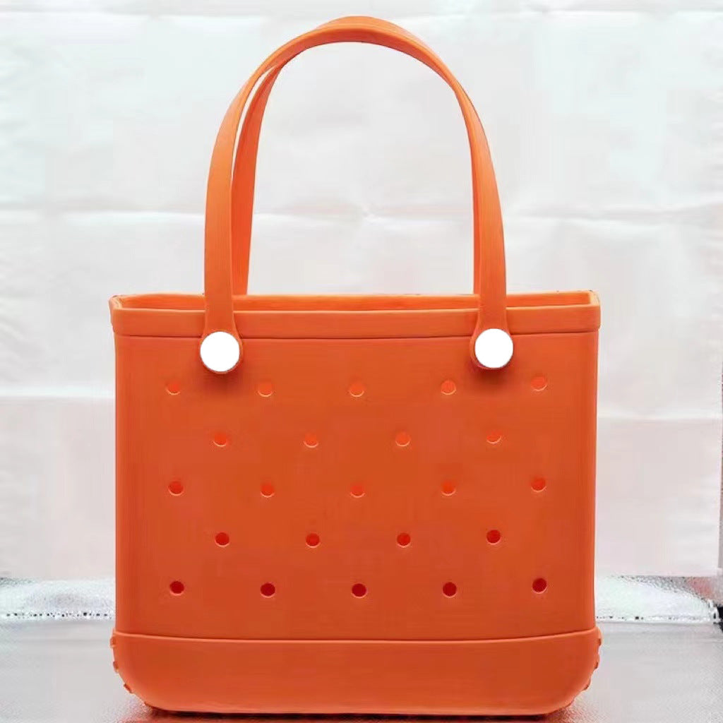 Solid Color EVA Beach Tote