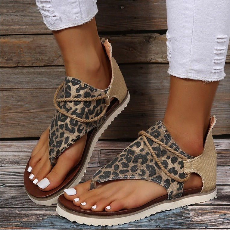 New Breathable Print Flip Sandals