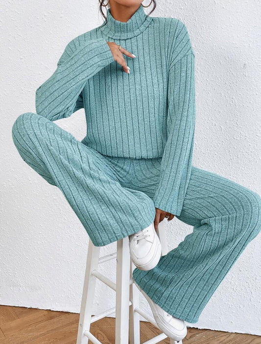 Ribbed Knit Loungewear Set