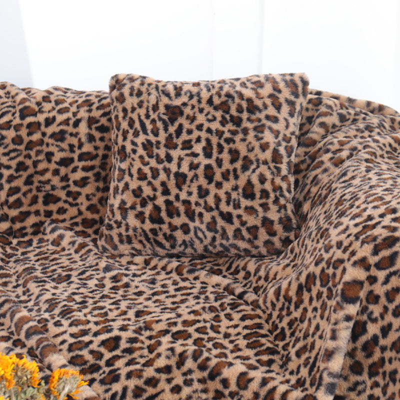 Animal Print Thickened Blanket