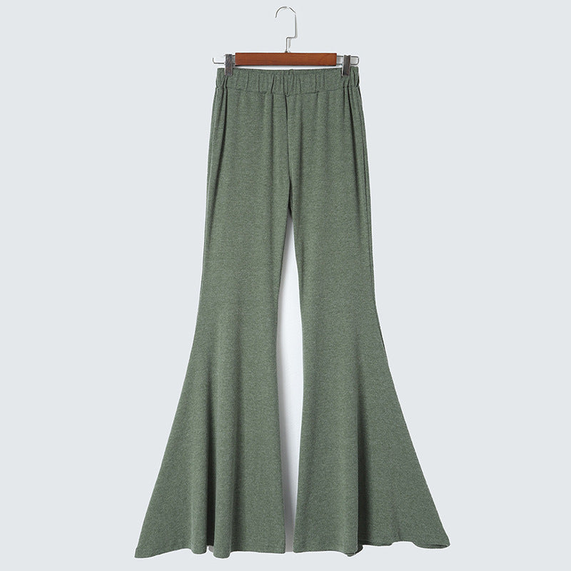 High Waist Fit and Flare Pants