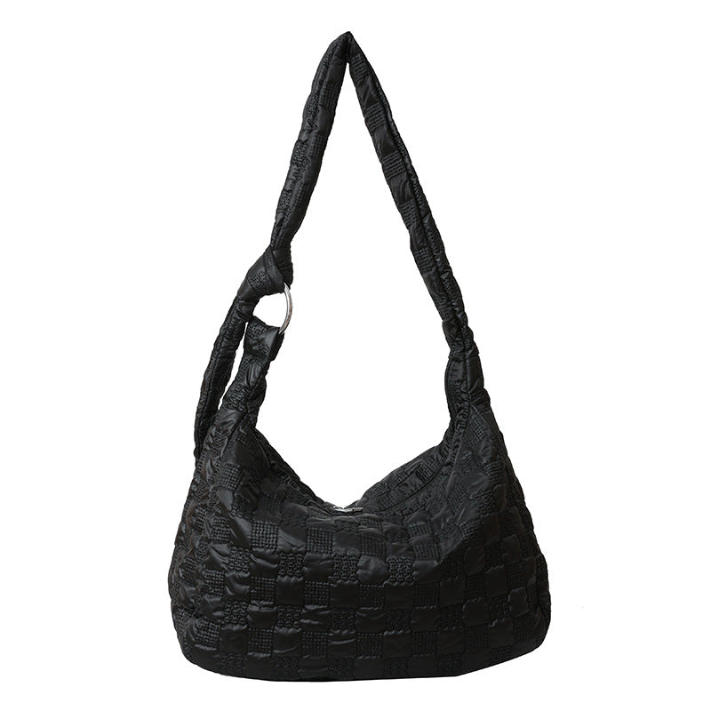 Bubble Textured Zipped Large Tote Bag