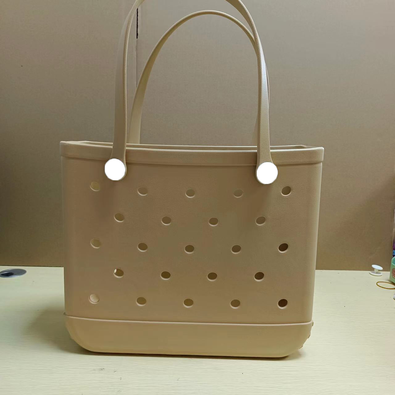 Solid Color EVA Beach Tote