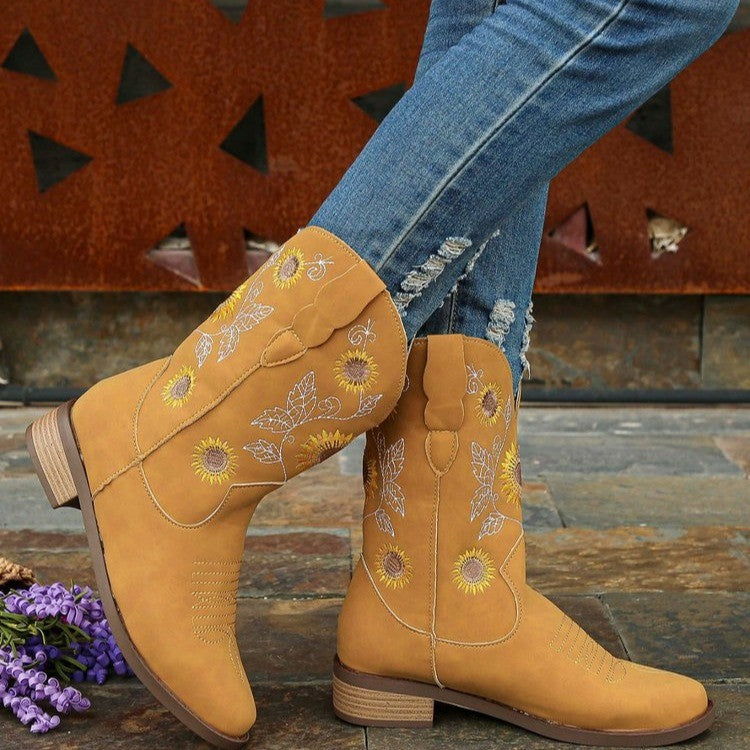 New Embroidered Fashion Boots