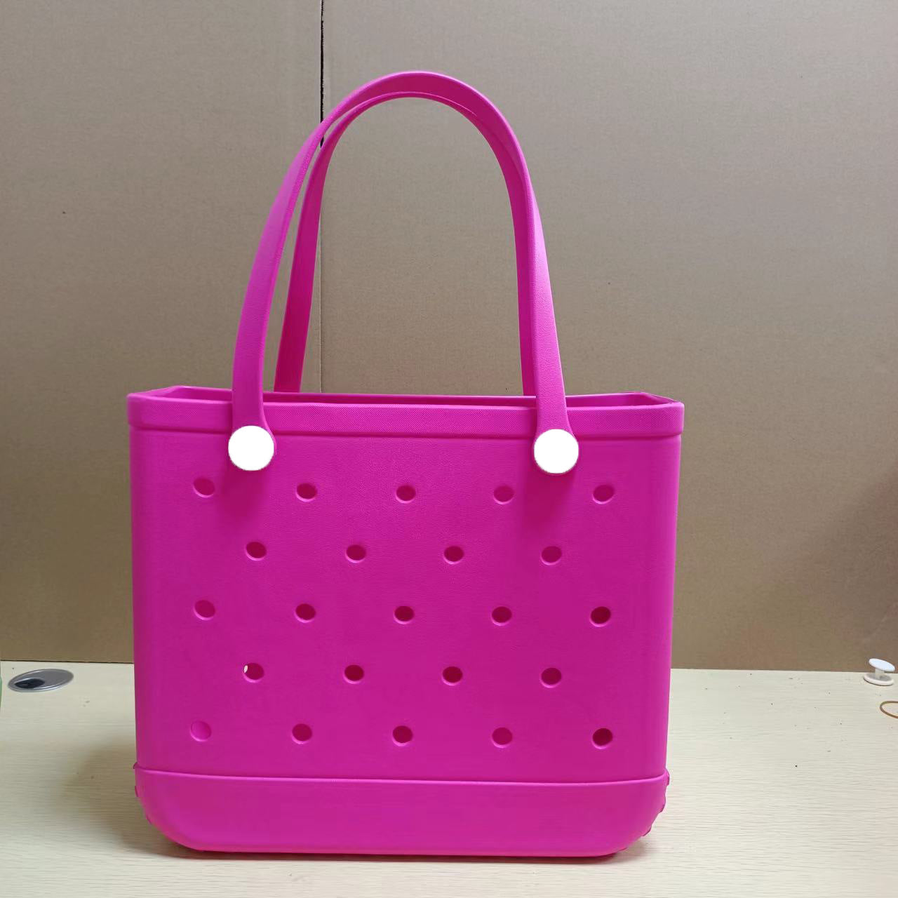 Solid Color EVA Beach Tote