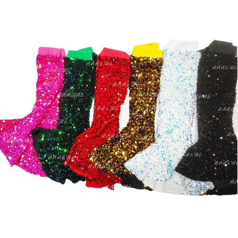 Christmas Kid's Sequin Bell Pants