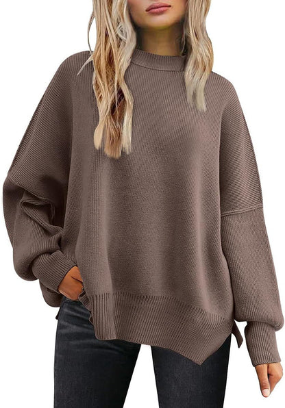 Crew Neck Batwing Sweater