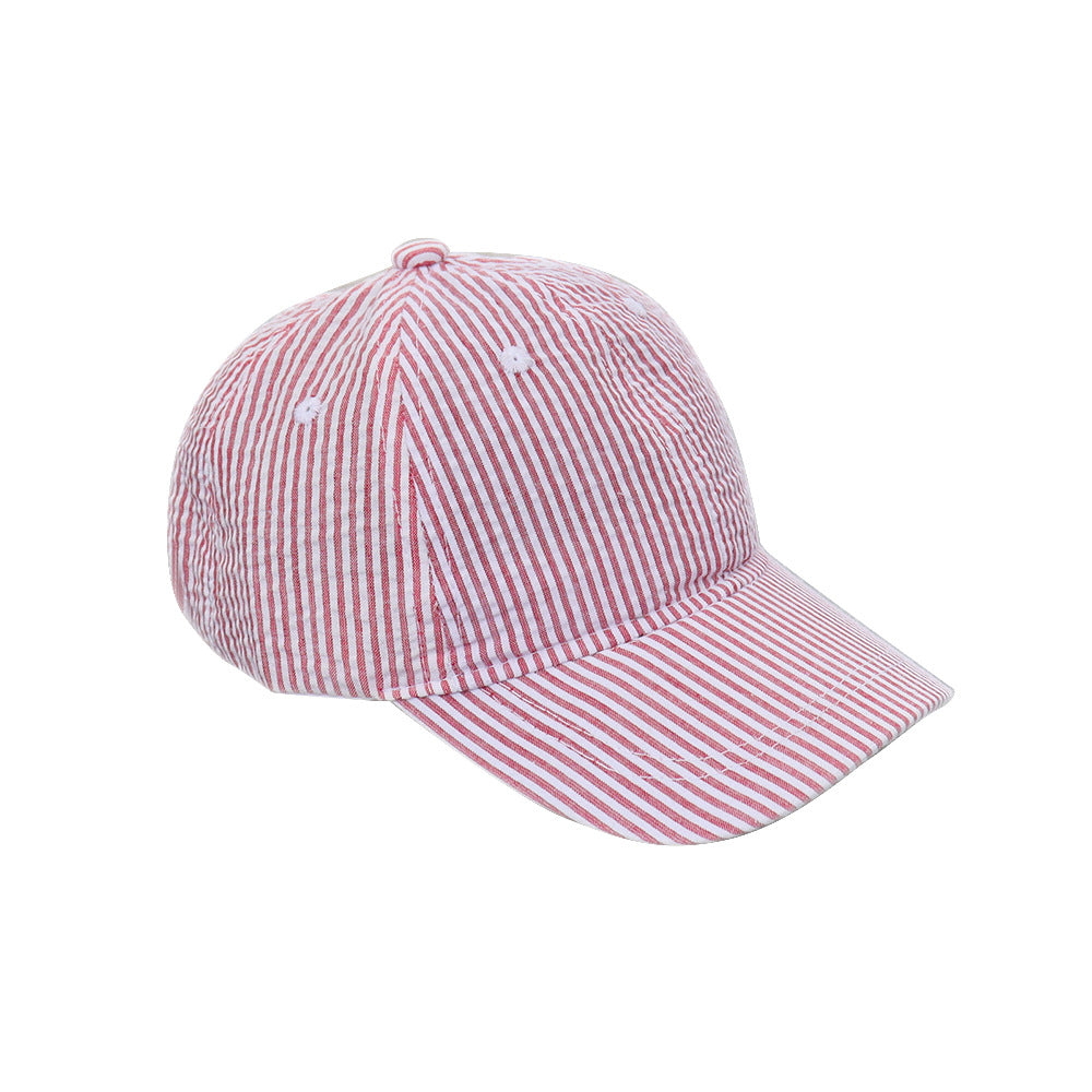 Lightweight Strip Pattern Hat for Kids