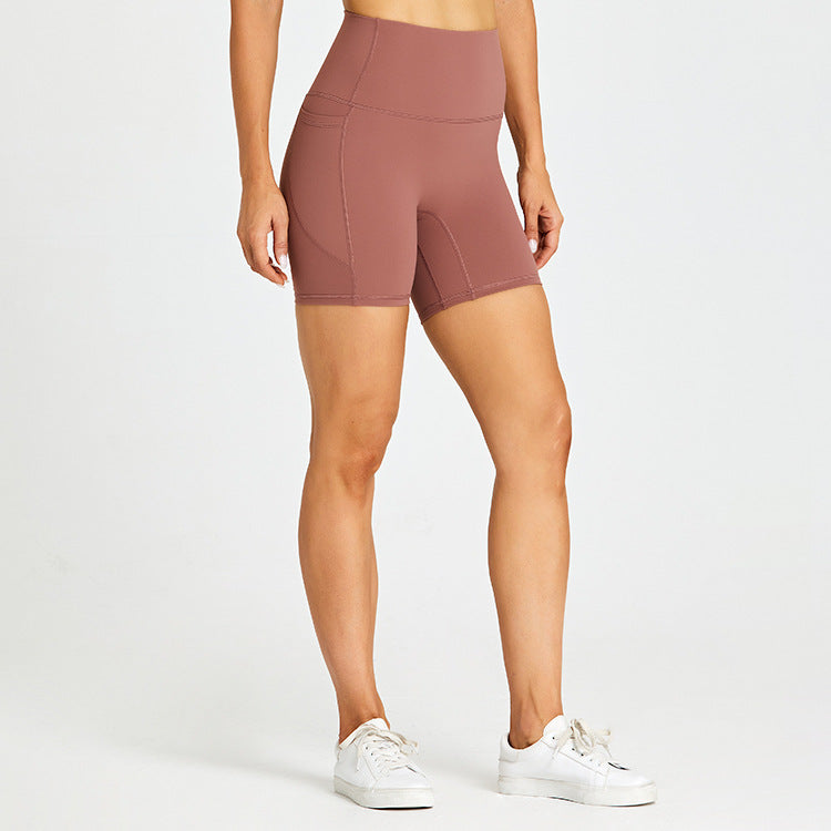 High Rise Elastic Pocket Shorts