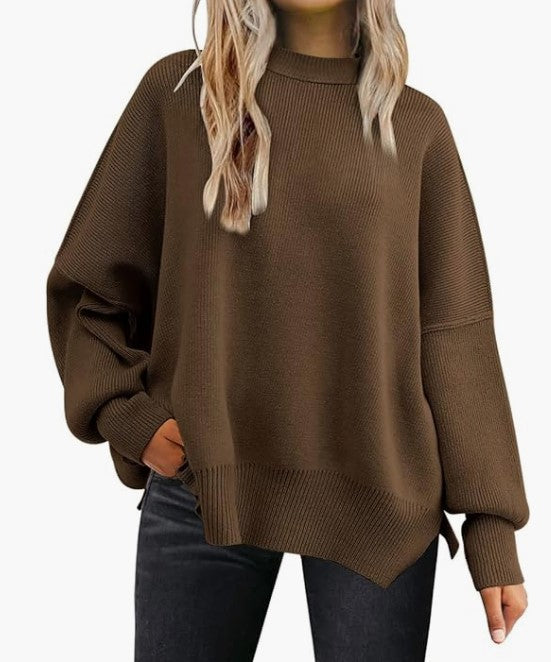 Crew Neck Batwing Sweater