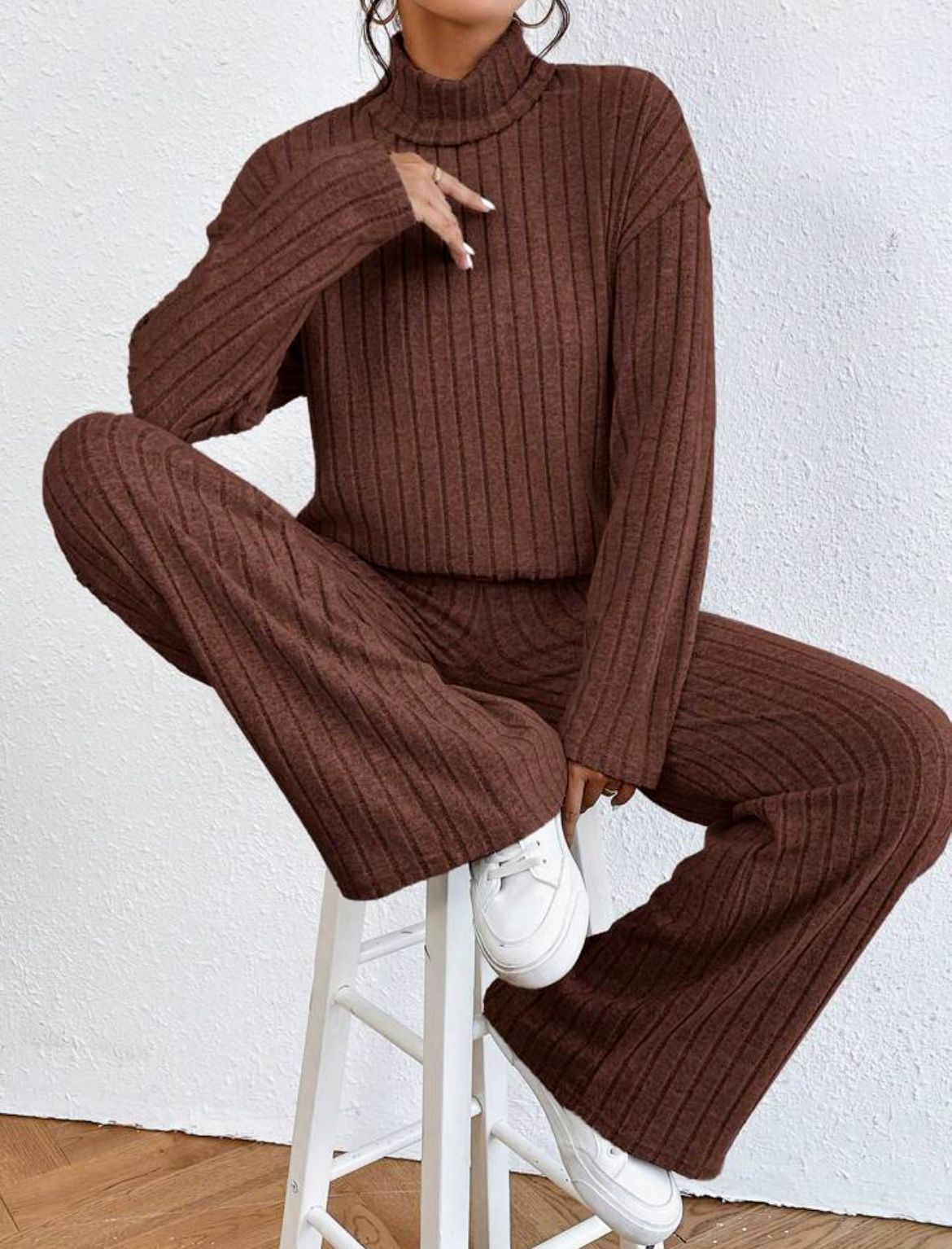 Ribbed Knit Loungewear Set