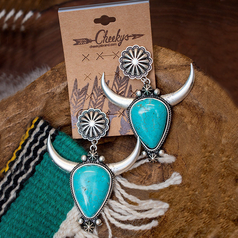 New Western Style Earrings-2pcs