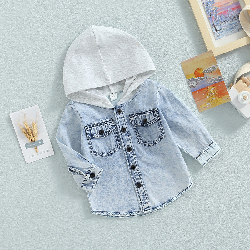 Children's Denim Hooded Jacket