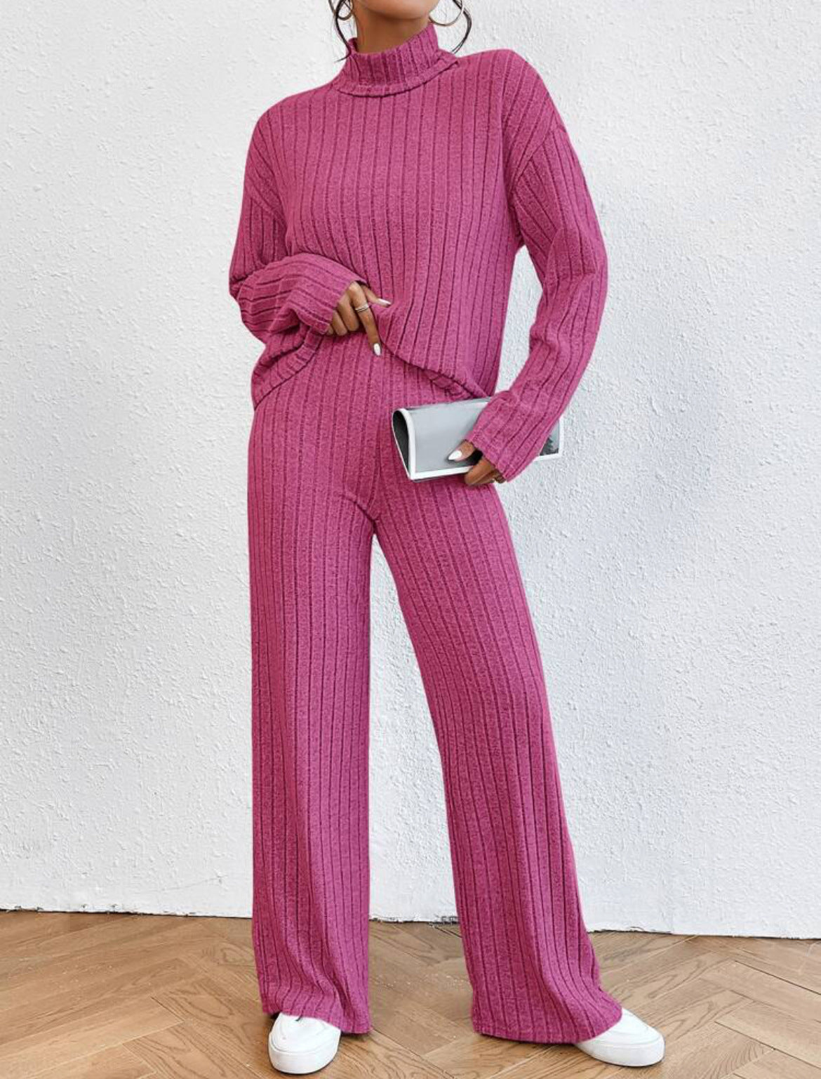 Ribbed Knit Loungewear Set