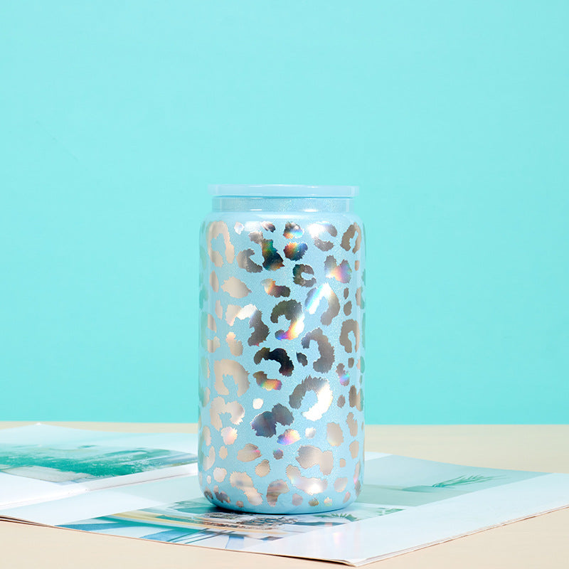 Rainbow Paint Straw Tumblers