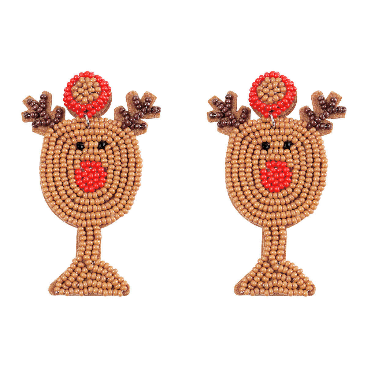 Christmas Handmade Bead Earrings