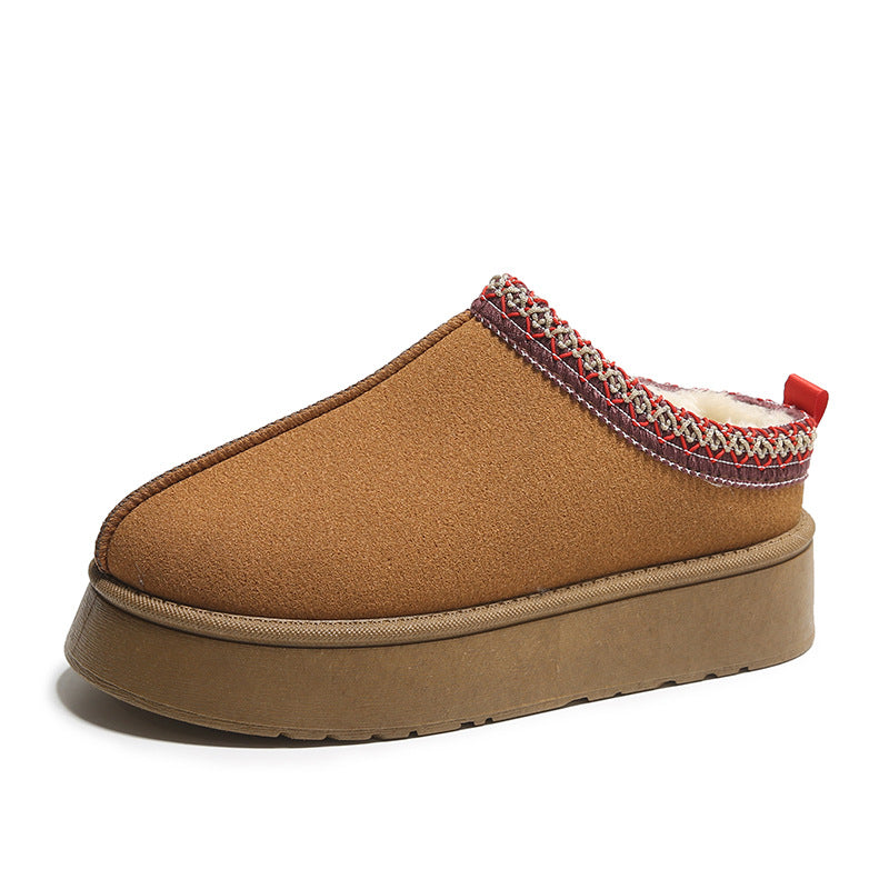 Fleece Warm Thick Sole Cotton Shoes