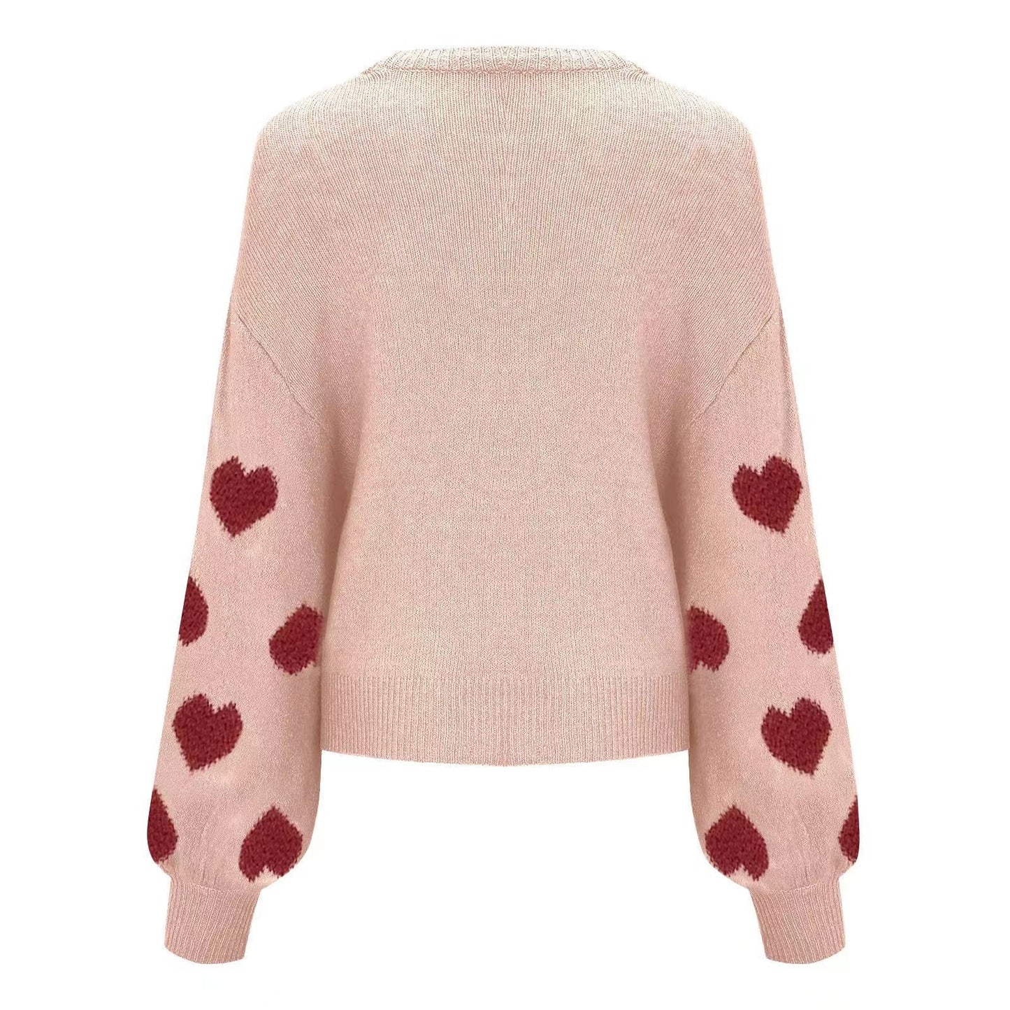 Valentine Heart Wool Knitted Sweater