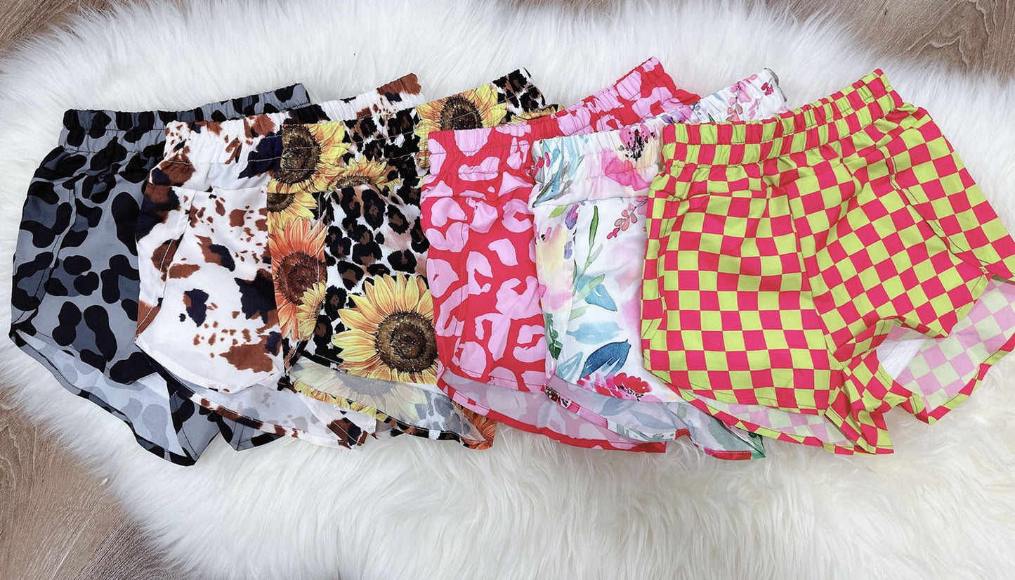 Kid's Printed Shorts (lined) - 6 Colors