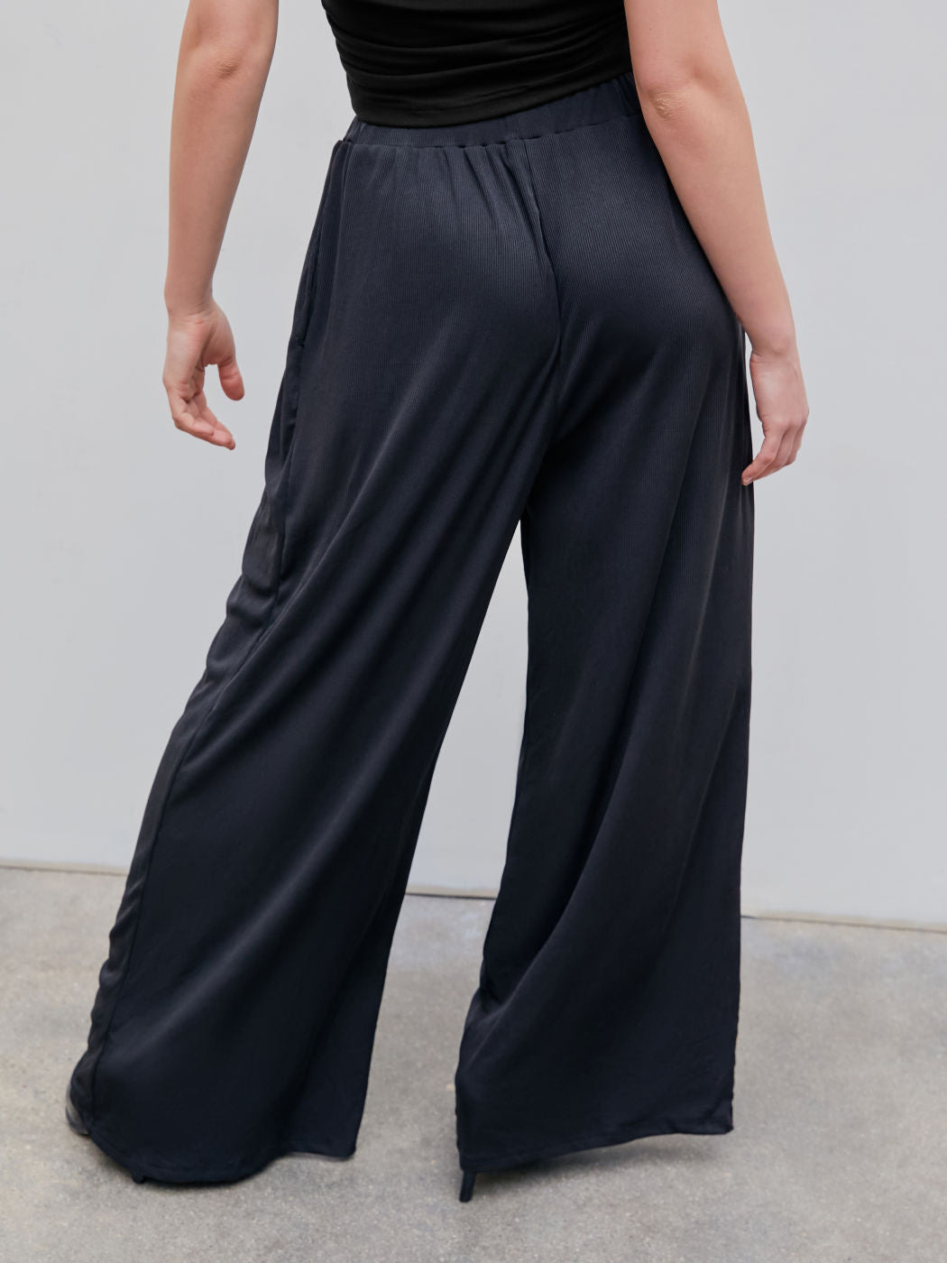 Full Size Stretch Wide Leg Pants