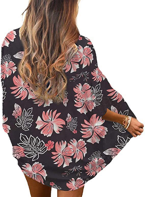 Printed Beach Shawl Blouse