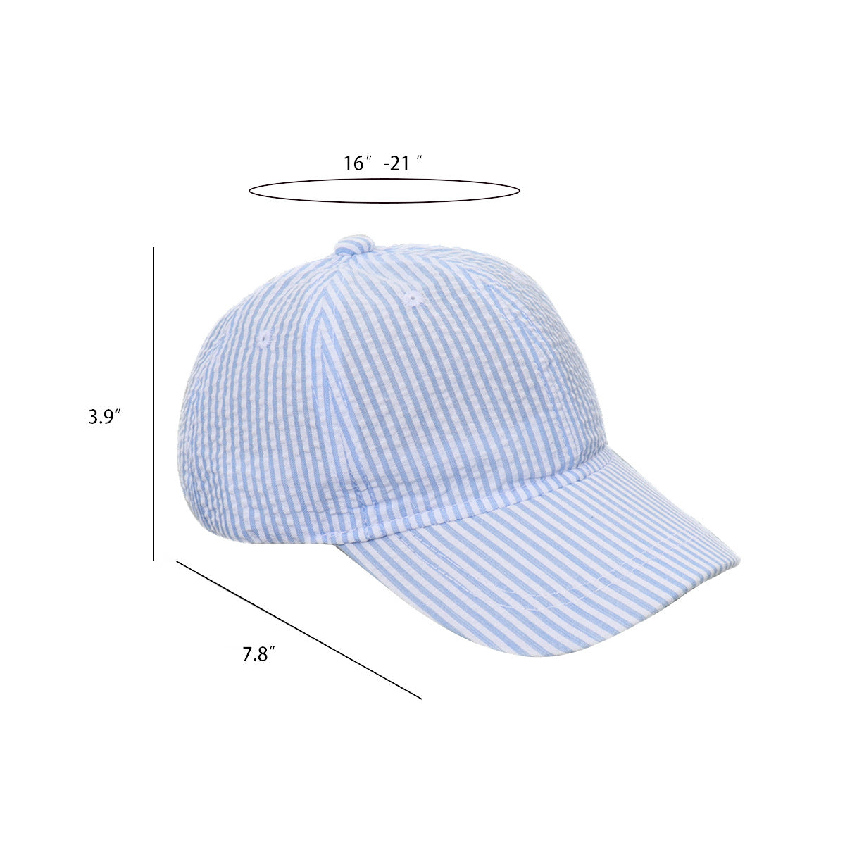 Lightweight Strip Pattern Hat for Kids