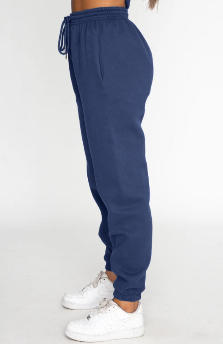 Round Neck Sweatshirt + Pants Suit