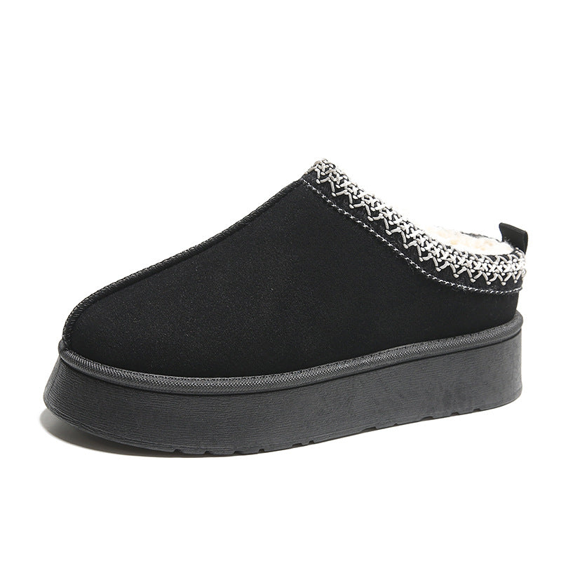 Fleece Warm Thick Sole Cotton Shoes