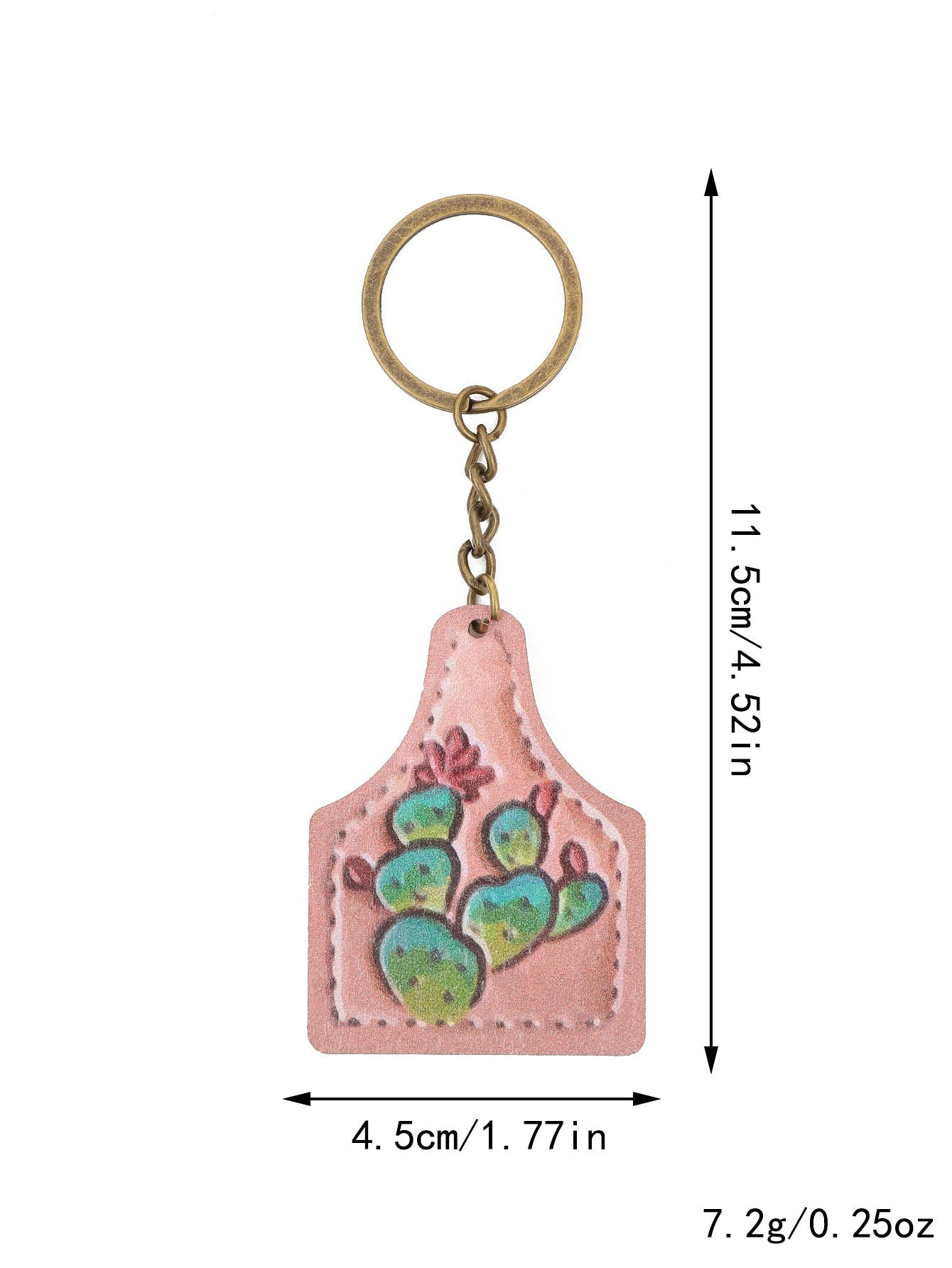 Western Farm Style Wooden Keychain