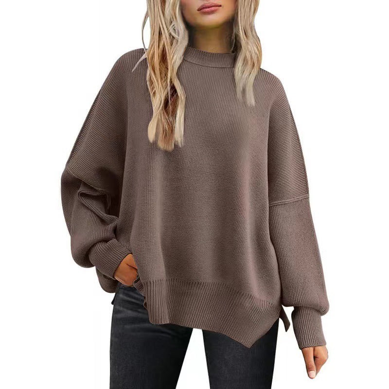 Crew Neck Batwing Sweater