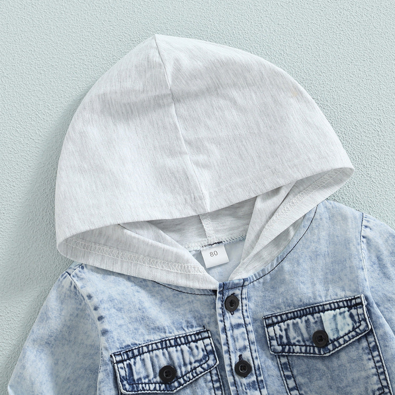 Children's Denim Hooded Jacket