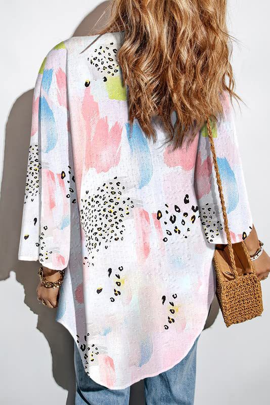 Printed Ice Silk  Cardigan