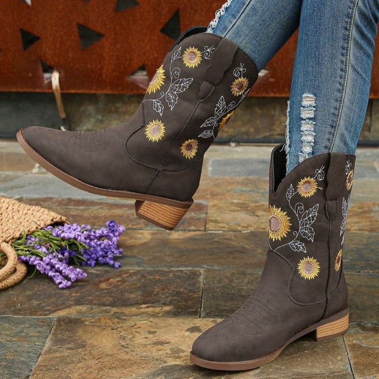 New Embroidered Fashion Boots