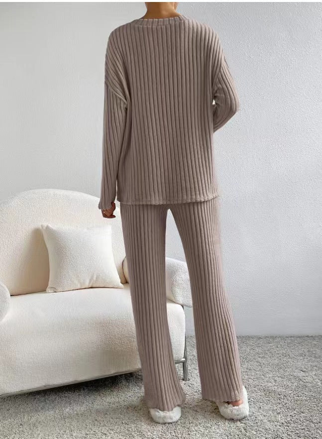 Ribbed Knit Loungewear Set