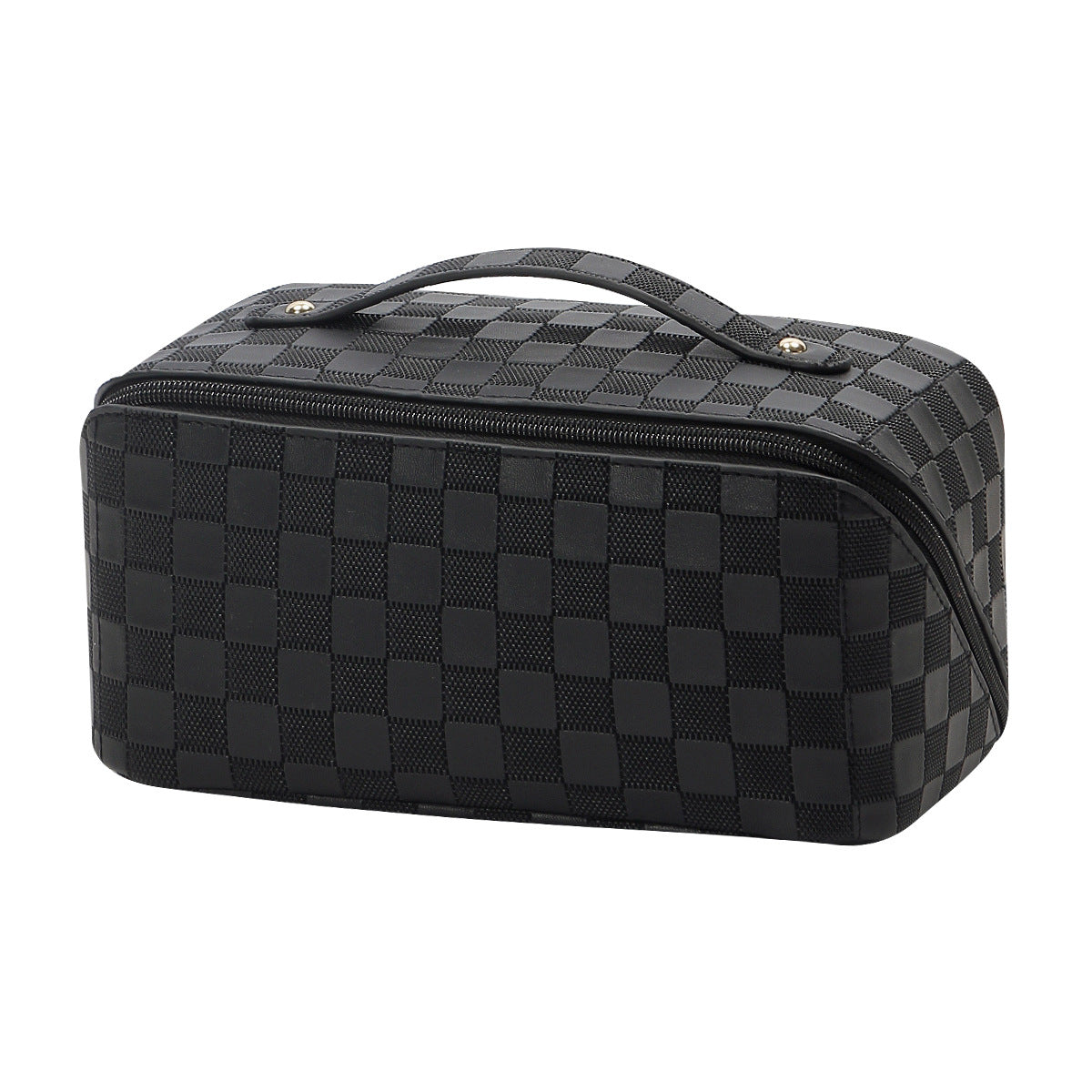 Checkered Multifunctional Cosmetic Bag