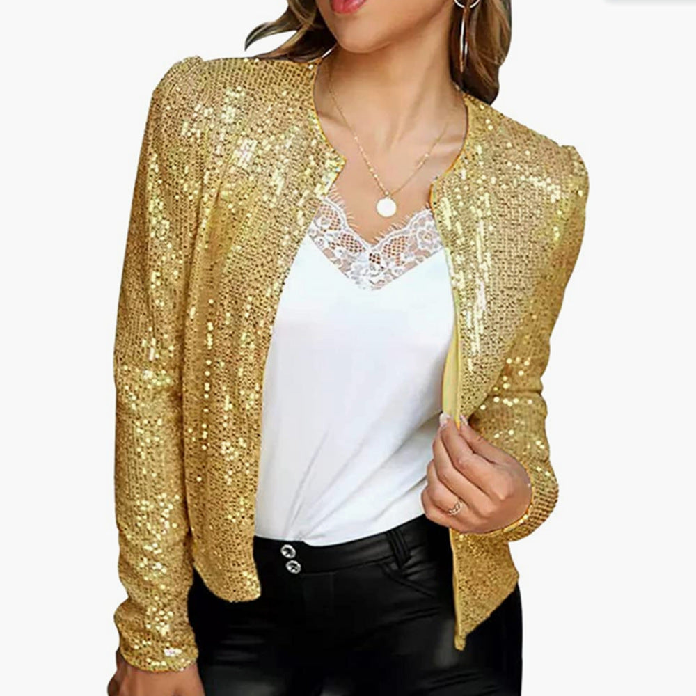 Short Sequin Suit Jacket