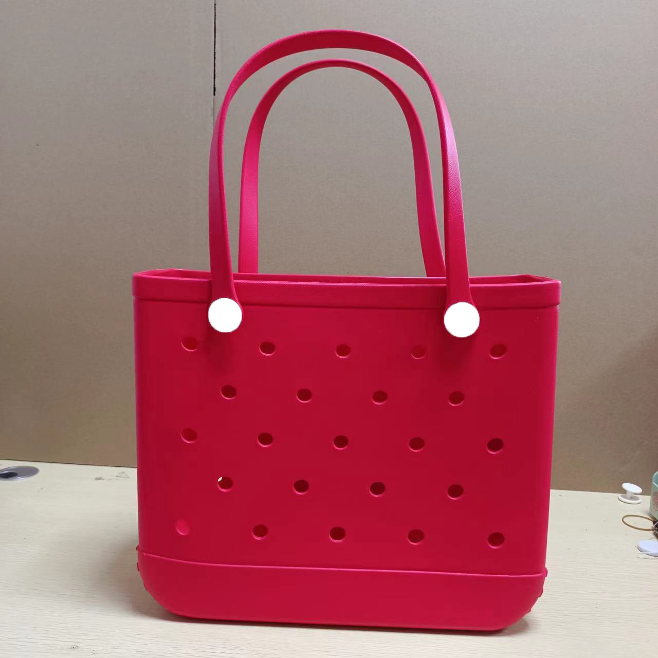 Solid Color EVA Beach Tote